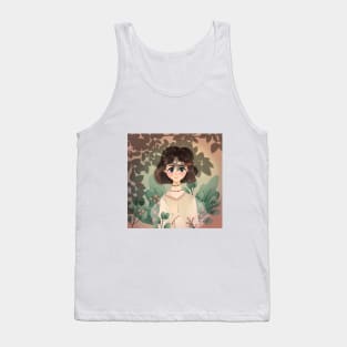 short hair girl Tank Top